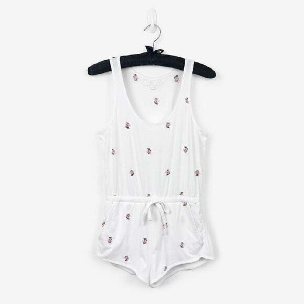 Spiritual‎ Gangster Perfect Lounge Romper Size S White Floral Casual Soft Girl